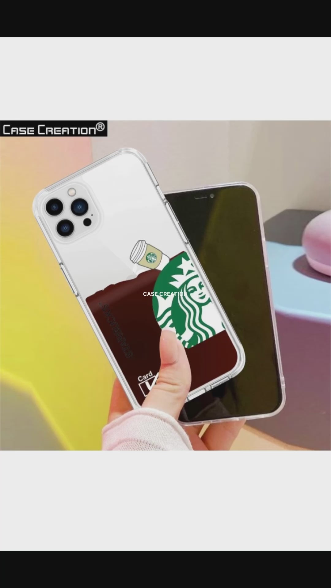 Starbuck Coffee Lover Floating Liquid Design Case